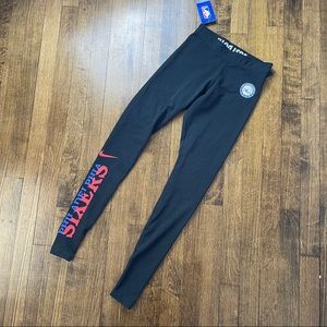 Women's Philadelphia 76ers Nike Leg-A-See Tights